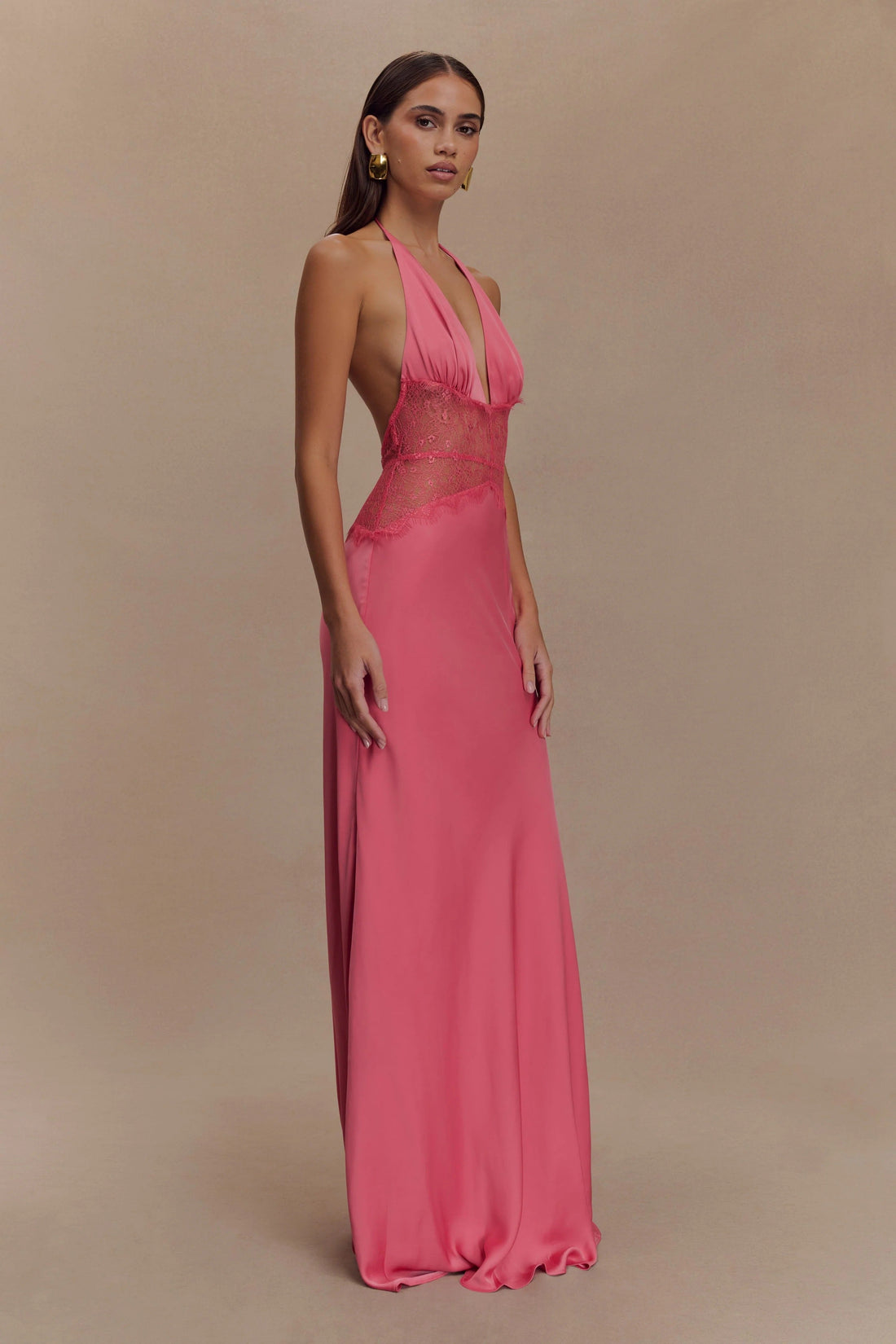 Dinah Lace And Satin Dress